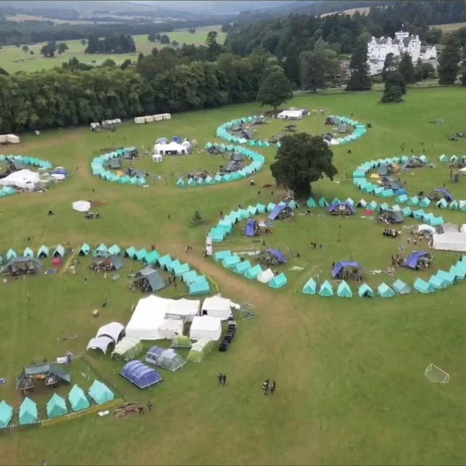 CYC Contingent For Blair Atholl Jambo 2024 Connecticut Yankee Council   2024 Atholl 04 Drone Image Of Blair Atholl Campground 947x947 